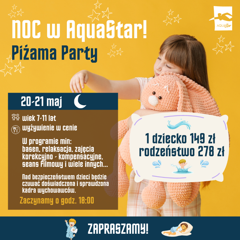 NOC w AquaStar! Piżama Party