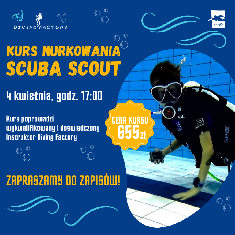 Wraz z wiosną zapraszamy na kurs nurkowania na poziomie Scuba Scout IDF